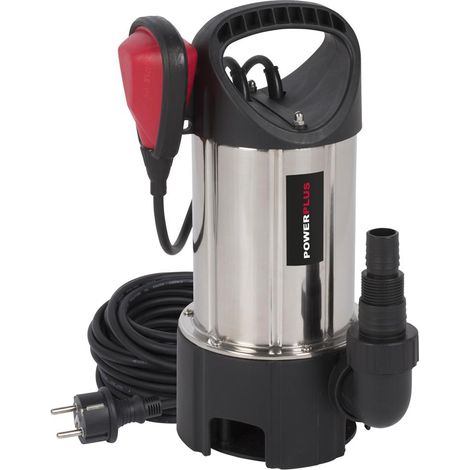 Pompe submersible pour eaux usées en acier inoxydable 400w powew67912 powerplus (1/5)