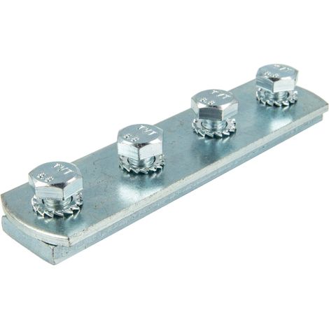 tecuro Schienenverbinder für Montageschiene Typ 38/40, Stahl verzinkt