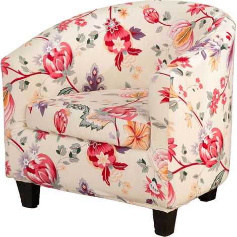 Housse de canapé Ander Online Joanna pour fauteuil club, housse de protection complète pour sofa demi-cercle avec coussin (1/4)