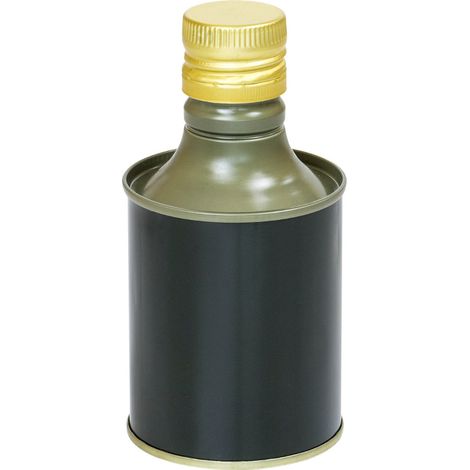 Offerta 35 pezzi Latta a Bottiglia 250ml per olio con tappo a vite e salvagoccia STI