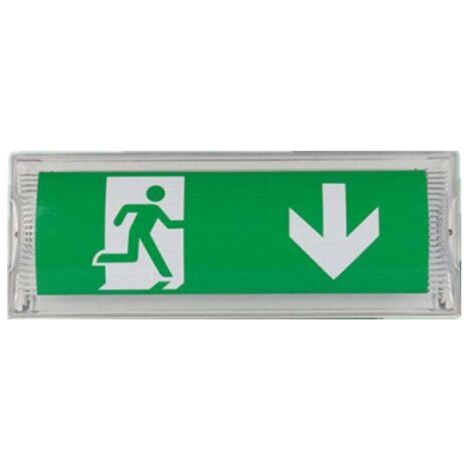 Éclairage de sécurité LED étanche IP65 – Panneau de sortie de secours avec batterie 3h – Autonomie prolongée pour évacuations d'urgence