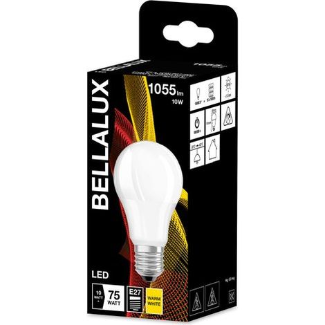 Lampadina LED standard smerigliata E27, 10W, bianco caldo. (1/2)