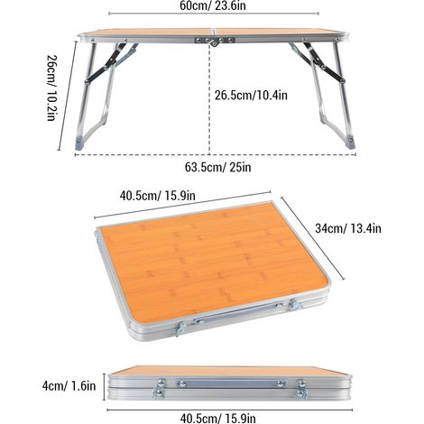 Table pliante Portable, petit Camping d'extérieur pliable pour pique-nique plage (1/5)