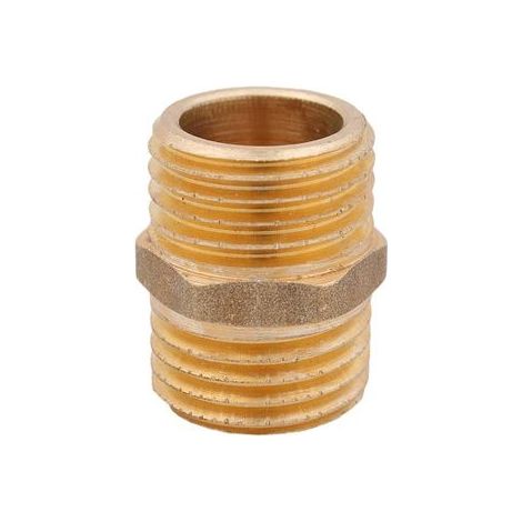 JS NIPPEL AGxAG BEIDSEITIG 3/4",MESSING