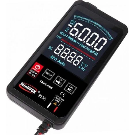 Portable Digital Multimeter Voltmeter Ohmmeter Electrical Tester Dual Touch Screen Electronic Component (1/4)