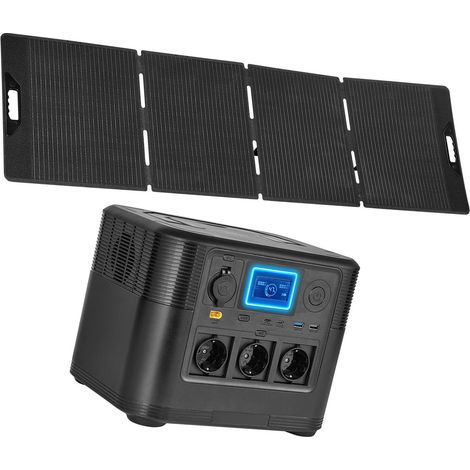 Station Énergie Portable 1200W avec Panneau Solaire 200W, Batterie LiFePO4 806Wh, 9 Sorties pour Camping, Voyage en Camping-car, Urgence Domestique (1/5)