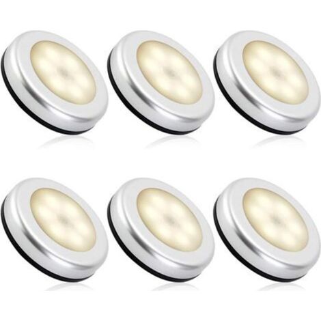 Luz nocturna interior con sensor de movimiento, lámpara LED con sensor de movimiento a pilas para escaleras, iluminación LED para armarios, vestidores, pasillos, habitaciones infantiles, interruptor a