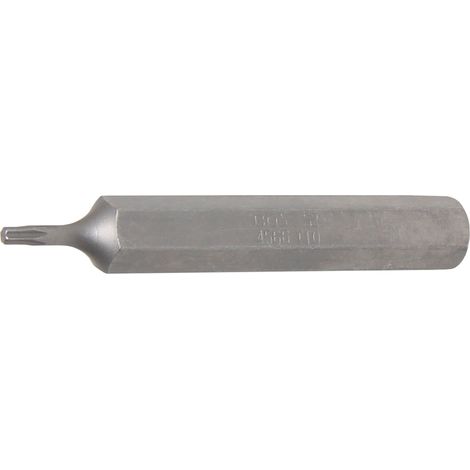 Inserto lunghezza 75 mm attacco esagono esterno 10 mm (3/8") profilo a T (per Torx) T10