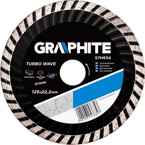 Disco de diamante 125 x 22,2 mm turbo wave 57H634