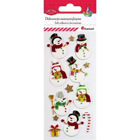 Set di adesivi magici per decorazioni natalizie per la casa Crea