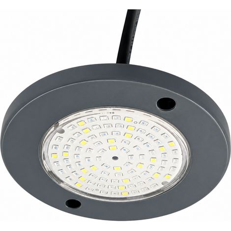 Foco LED Blanco Frío 6000k para Piscina 6W 12V AC  Ø 11 cm Antracita