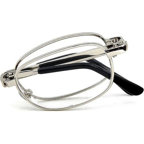 Faltbare Lesebrille, Fokelyi, Metall, 150 Dioptrien, mit Etui - Faltbare Lesebrille, Fokelyi, Metall, 150 Dioptrien, mit Etui (1/5)