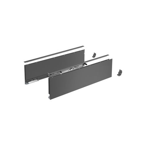 Profilo laterale del cassetto AvanTech YOU, altezza 139 mm x NL 350 mm, antracite, destra e sinistra - HETTICH - 9353432