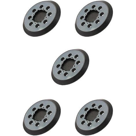 Lot de 5 plateaux de ponçage de rechange de 12.7 cm (5 pouces) à fixation Velcro. compatibles avec les ponceuses à trajectoire aléatoire DeWalt-Fit DWE6421/6421KDWE6423/6423KDCW210B (1/5)