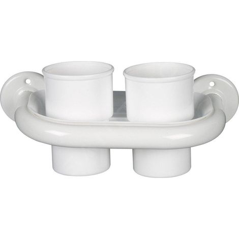 Porte-gobelet WHITE LINE, blanc (1/2)