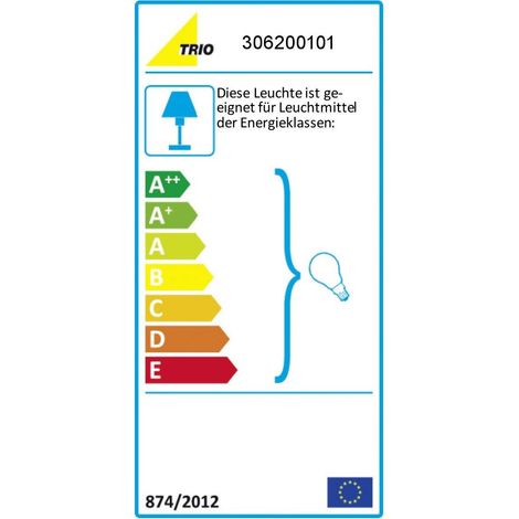[JAMAIS UTILISE] OUTLET Trio Lighting Lampe à suspension Vintage Kannan E27, blanche (1/5)