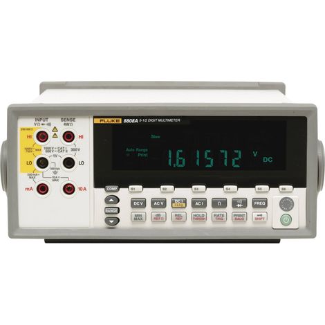 Fluke Calibration 8808A 240V Multimètre de table numérique CAT I 1000 V, CAT II 600 V Affichage (nombre de points): 200 (1/4)