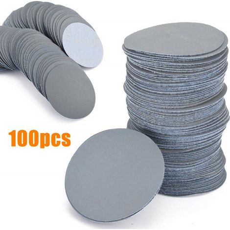 100pcs 3 inch 75mm Round Sanding Discs Dry Sandpaper for Sanding Disc Cleaning Tools (1/4)