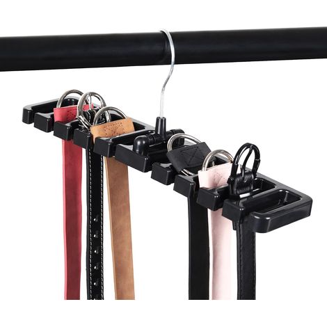 Porte Ceinture, Rangement Ceinture Organisateur, Cintre Porte-Cravates, Dressing Support à Suspendre pour Ceintures Cravate Foulards (1/5)