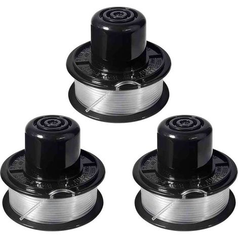 3 packs de ligne et bobine de coupe compatibles pour Black+Decker RS-136 ST4500 ST1000 ST4000 GE600 CST800 ST6800.