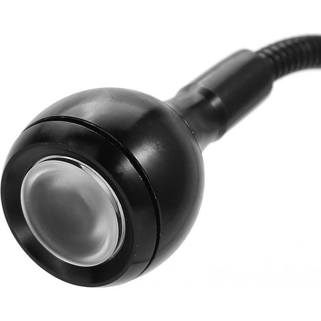 Flexible USB-LED-Leselampe mit Schwanenhals, Klemme für Computer und Tisch, Kaltweiß, 1 W, tragbar und verstellbar, Schwarz (1/3)