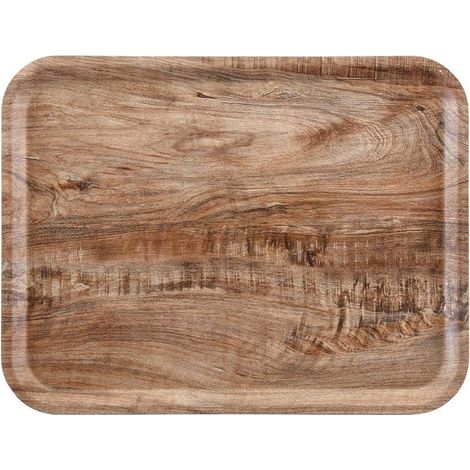 Plateau en plastique stratifié Vert olive clair 14 x 460 x 360 mm (1/5)