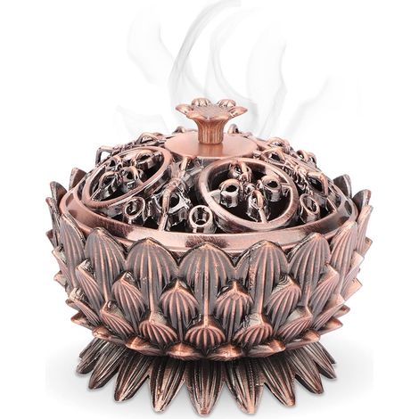 Brûle encens en forme de lotus pour bâtons d encens et cônes décoration pour maison et bureau