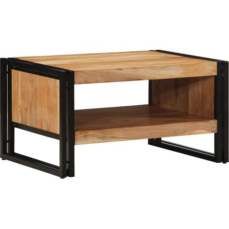 Table basse,Table d'appoint,Table de Salon 70x50x38 cm bois massif acacia CFW25057 (1/5)