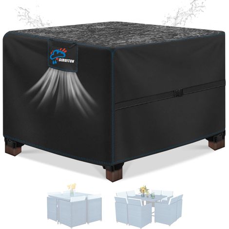 Housse Salon de Jardin 120x120x74cm,Imperméable en Oxford 300D (1/5)