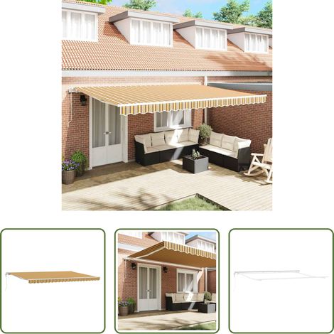Store rétractable - Auvent rétractable électrique Multicolore 500 × 350 cm (1/5)