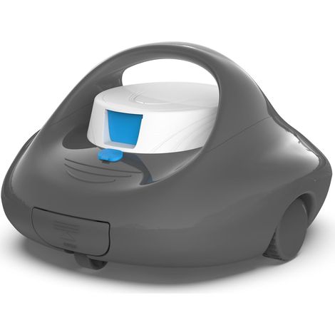 Aspirateur Piscine Hors Sol, 130 Min de Nettoyage Puissant, Charge Rapide en 2,5h, Moteurs à Double Entraînement, Idéal pour Robot Piscine Plat Jusqu'à 80 m²(Noir et Blanc) (1/5)