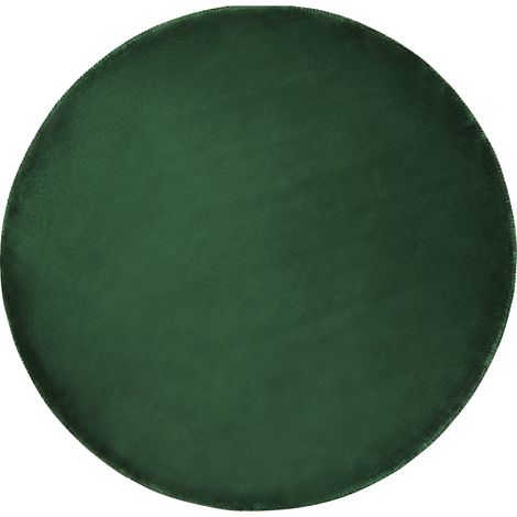 Alfombra de viscosa verde oscuro 140 cm pelo corto sala de estar Gesi II