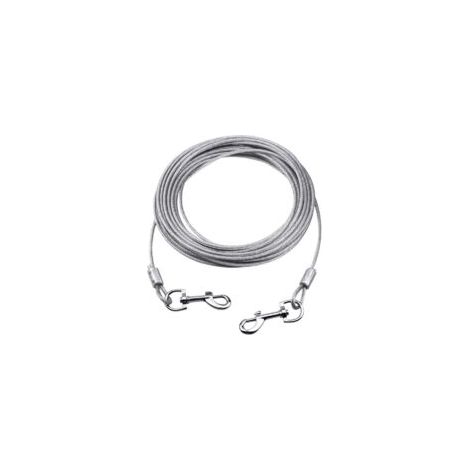 Cable de sujeción para perros de hasta 80 kg, 10 m (blanco), correa para mascotas para perros pequeños, medianos o grandes (blanco, 10 m) - Crezuo