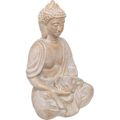 Buddha Satya seduto H.39cm mango - Atmosphera créateur d'intérieur