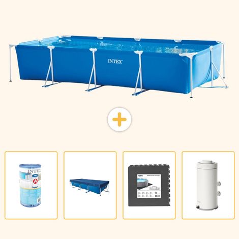 Intex Piscine Tubulaire Rectangulaire - 450x220x84 cm - 5-pièces S142 (1/5)