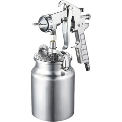 APEX Pistolet de Pulvérisation de Peinture à l'air, 1000ml 2.0mm Buse Haute Pression Grand Volume d'alimentation par Aspiration Pistolet