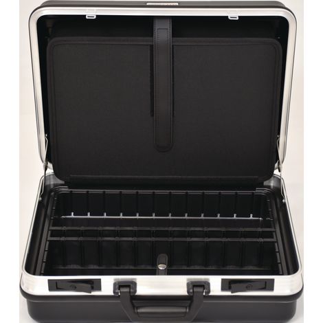 Maleta  de  carcasa  B490xT188xH365mm  con  bolsillos  para  herramientas  24,5l  carcasa  de  ABS  marco  de  aluminio  TECWERK (1/2)