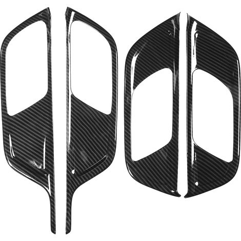 4 Pièces Fibre de Carbone Texture Couvre-Poignée de Porte Intérieure Compatible Mercedes Classe B W247 B200 2020 (1/5)