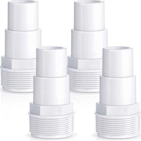 UlisemAdaptateur de tuyau combiné pour pompe de filtration de piscine, remplacement pour pompe de piscine hors sol, filtre, écumoire, compatible avec les adaptateurs Hayward SPX1091Z7 et SPX1091Z4 (4 (1/4)