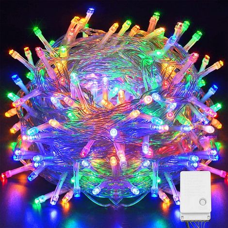 Guirlande Lumineuse - 500 LED - 50 M - Fil Clair - 8 Modes - Étanche - Pour Intérieur Et Extérieur - 1 Pièce (1/5)