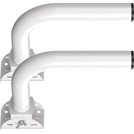 Support de fixation pour pont sans fil (lot de 2), réglable à 150°, en acier inoxydable, universel, pour poteau en J.