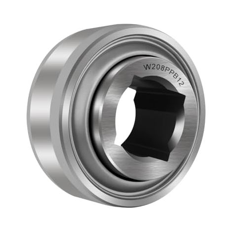 Pièce de rechange compatible W208PPB12 Roulement pour herse à disque 2,8 cm Alésage carré remplace DS208TT12 4AS08-1 1/8 18S4-2E08E3 T602 1023 14-24-26 T28503 266740 BB-2N 37-61. -001 9-90092 447899M1 (1/5)