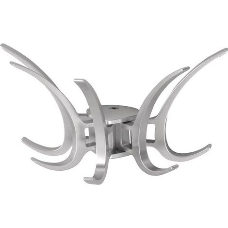 Armario giratorio 0811 5 percheros plateado, anodizado, altura 120,5 mm HERMETA
