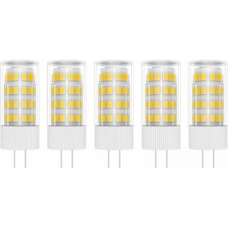 5X G4 LED Lampe 5W Birne Lampe 51 SMD 2835LEDs Warmweiß 3000K LED Birne Äquivalent zu 50W Halogenlampe AC/DC 220V