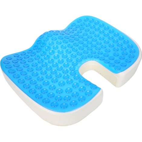 Coussin en gel en forme de U, anti-escarres, très élastique et doux, pour chaise ou fauteuil roulant. (1/5)