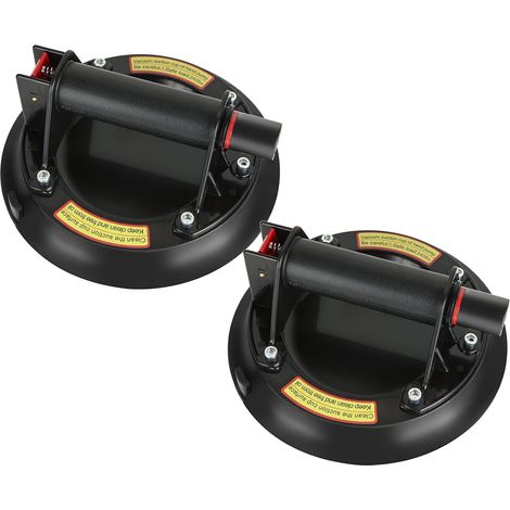 Lot de 2 Ventouse Carrelage Professionnelle, 100KG Ventouse Vitre Professionnelle Vide Ventouse en Verre Carrelage pour Transport (1/5)