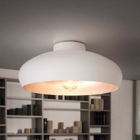 [NEUWERTIG] B-Ware EGLO Deckenlampe Deckenleuchte Lampe 40 cm Mogano LED E27 Leuchte Metall weiß (1/2)