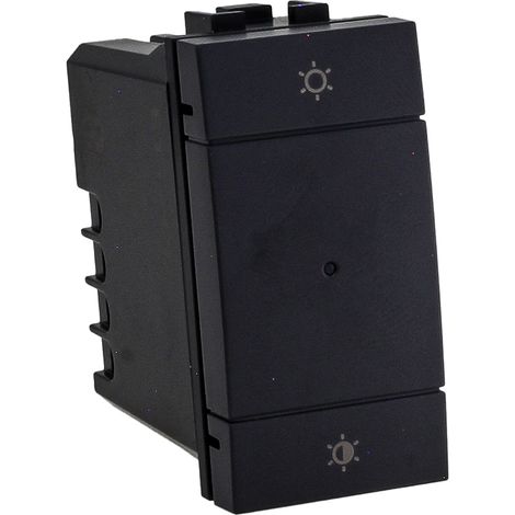 Serie Civile ETTROIT Nero Compatibile Con Bticino Living International (Dimmer Connesso WIFI)