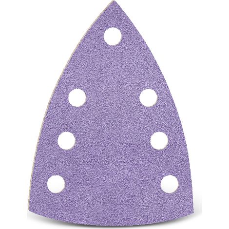 MENZER Purple HD Klett-Schleifblätter, 150 x 100 mm, 7-Loch, f. Deltaschleifer, Keramik-Mix (50 Stk.) K40 (1/5)
