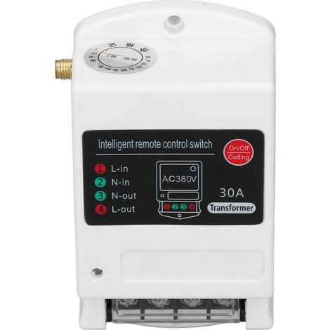 Commutateur à distance sans fil 1 Phase 5000m longue portée RF pour porte de Garage pompe à eau moteur lumière ferme Agriculture AC380V ≤ 1KW 10A (1/4)